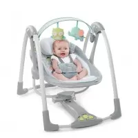 Leagan portabil Swing 'n Go Portable Swing Hugs & Hoots Ingenuity