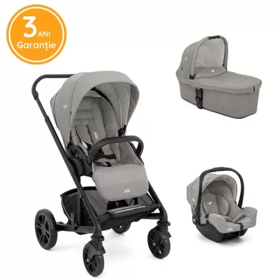 Carucior multifunctional 3 in 1 Chrome Pebble Joie Carucior multifunctional 3 in 1 Chrome Pebble Joie
