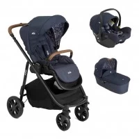 Carucior pentru copii multifunctional 3 in 1 Versatrax E Navy Blazer Joie (Carucior Versatrax E + Landou Ramble + scoica i-Snug)