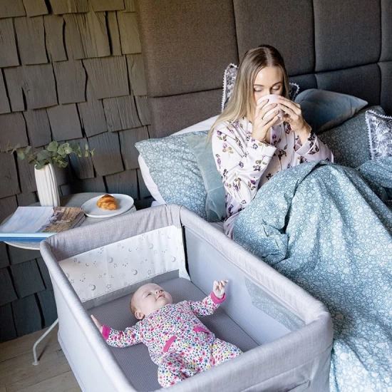Patut co-sleeping pliant 2 in 1 Joie Roomie Glide Shale Patut co-sleeping pliant 2 in 1 Joie Roomie Glide Shale