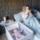 Patut co-sleeping pliant 2 in 1 Joie Roomie Glide Shale Patut co-sleeping pliant 2 in 1 Joie Roomie Glide Shale