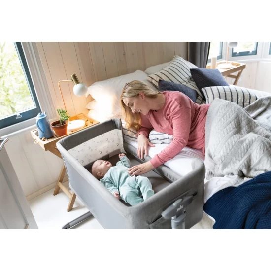 Patut co-sleeping pliant 2 in 1 Joie Roomie Glide Shale Patut co-sleeping pliant 2 in 1 Joie Roomie Glide Shale