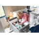 Patut co-sleeping pliant 2 in 1 Joie Roomie Glide Shale Patut co-sleeping pliant 2 in 1 Joie Roomie Glide Shale