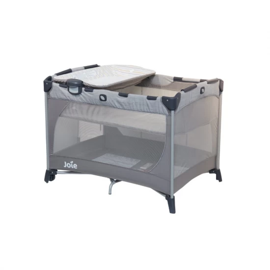 Patut pliant Commuter Change Gray Stripes Joie cu cosulet detasabil inclus Patut pliant Commuter Change Gray Stripes Joie cu cosulet detasabil inclus