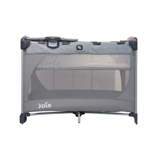 Patut pliant Commuter Change Gray Stripes Joie cu cosulet detasabil inclus Patut pliant Commuter Change Gray Stripes Joie cu cosulet detasabil inclus