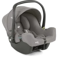 Scoica auto Joie i-Snug 2 cu tetiera reglabila, 40-75 cm, Pebble, testata ADAC si certificata R129