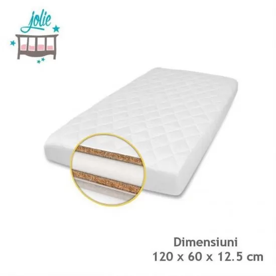 Saltea de Patut Superlux Cocos-Burete-Cocos 120×60 Cm Jolie Saltea de Patut Superlux Cocos-Burete-Cocos 120×60 Cm Jolie