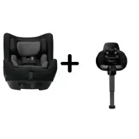 Set Scaun auto rotativ i-Size TODL next Caviar, 40-105 cm + Baza isofix BASE next i-Size pentru TODL next Nuna
