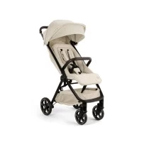 Carucior ultracompact cu pliere automata Nuna x BMW TRVL lx bej Mica