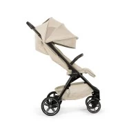 Carucior ultracompact cu pliere automata Nuna x BMW TRVL lx bej Mica