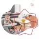 Set 3 boluri colorate pentru mancare cu suport inclus Set 3 boluri colorate pentru mancare cu suport inclus