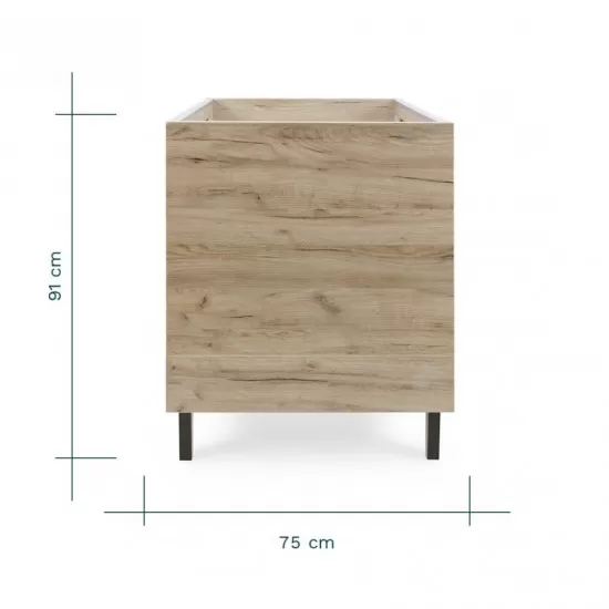 Patut evolutiv 3 in 1 Como Oak & Slate Grey Tutti Bambini Patut evolutiv 3 in 1 Como Oak & Slate Grey Tutti Bambini