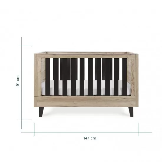 Patut evolutiv 3 in 1 Como Oak & Slate Grey Tutti Bambini Patut evolutiv 3 in 1 Como Oak & Slate Grey Tutti Bambini