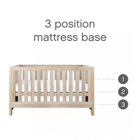Patut evolutiv 3 in 1 Modena Oak Tutti Bambini Patut evolutiv 3 in 1 Modena Oak Tutti Bambini