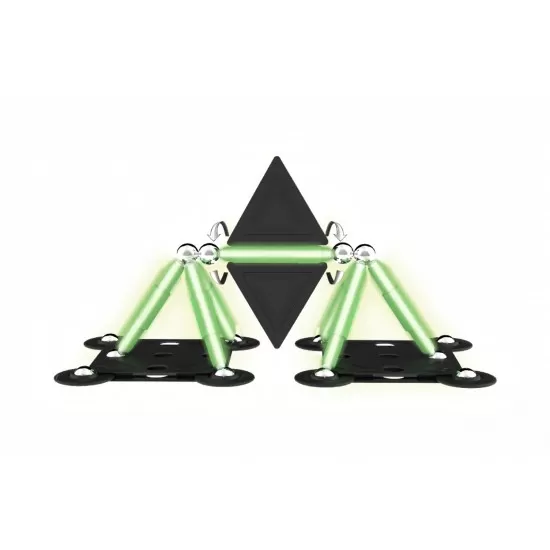 Set de constructie magnetic Supermag Projects Glow 45 piese