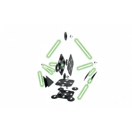 Set de constructie magnetic Supermag Projects Glow 45 piese