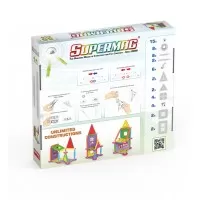 Set de constructie magnetic Supermag Projects House 55 piese