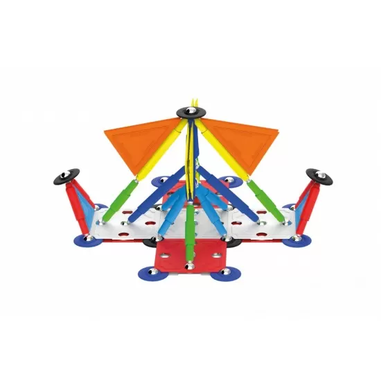 Set de constructie magnetic Supermag Projects Multicolor 85 piese Set de constructie magnetic Supermag Projects Multicolor 85 piese