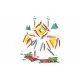 Set de constructie magnetic Supermag Projects Multicolor 85 piese Set de constructie magnetic Supermag Projects Multicolor 85 piese