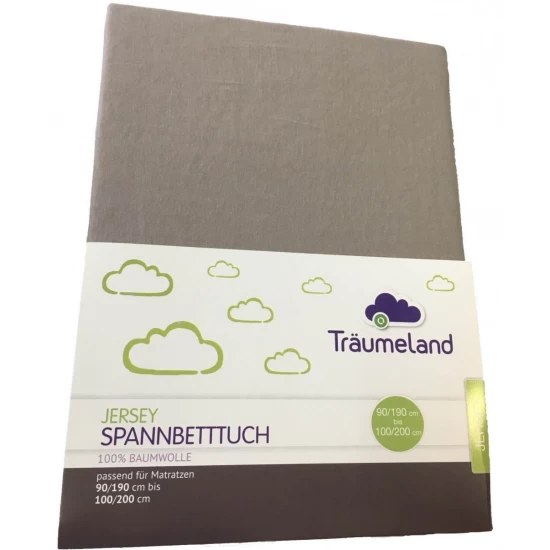 Cearsaf cu elastic Traeumeland Jersey Anthracite 90 x 200 cm Cearsaf cu elastic Traeumeland Jersey Anthracite 90 x 200 cm