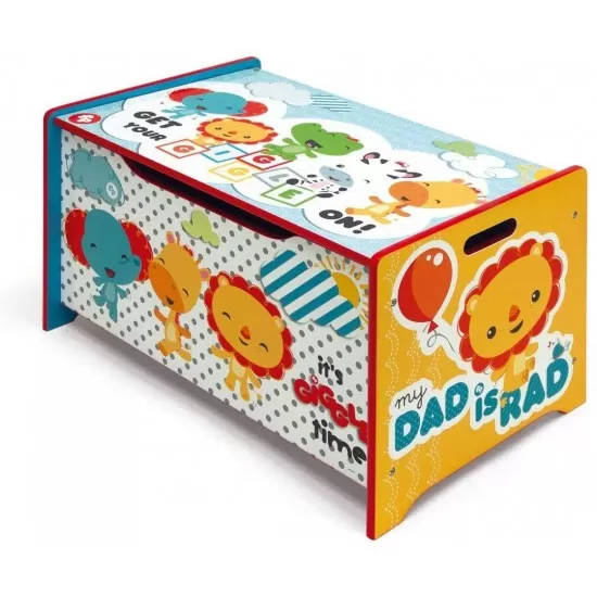 Ladita din lemn pentru depozitare jucarii Fisher-Price Ladita din lemn pentru depozitare jucarii Fisher-Price