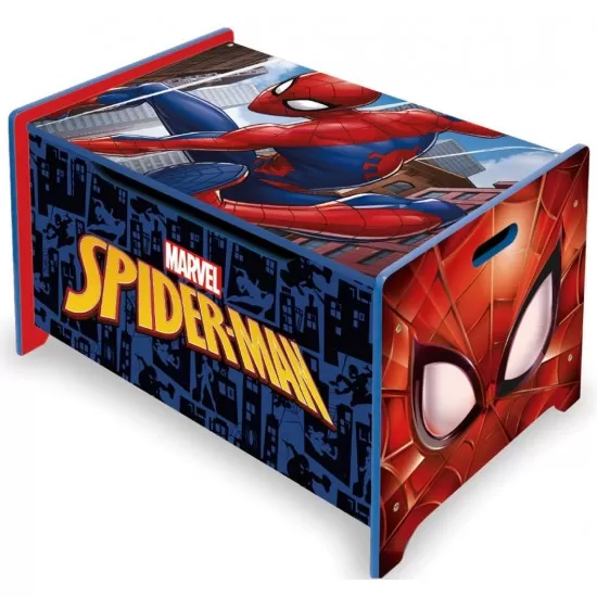Ladita din lemn pentru depozitare jucarii Spiderman