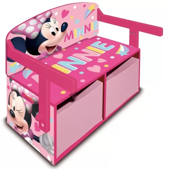 Mobilier 2 in 1 pentru depozitare jucarii Minnie's Bow-tique