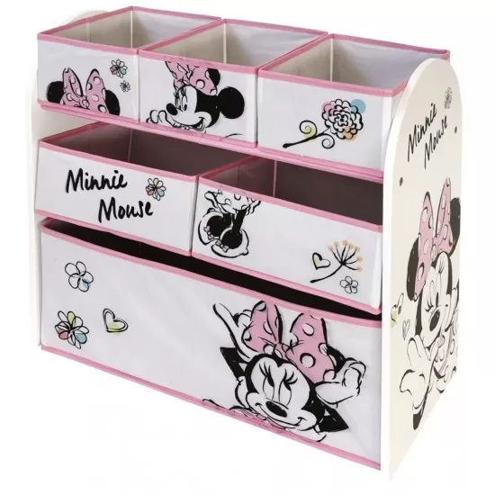 Organizator jucarii cu cadru din lemn Minnie Mouse Organizator jucarii cu cadru din lemn Minnie Mouse