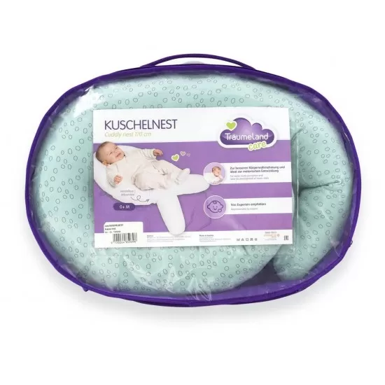 Perna pentru bebelusi Cuddly Nest Circles Mint