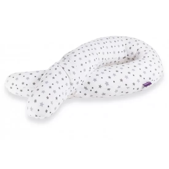 Perna pentru bebelusi Cuddly Nest Grey Stars Perna pentru bebelusi Cuddly Nest Grey Stars