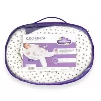 Perna pentru bebelusi Cuddly Nest Grey Stars