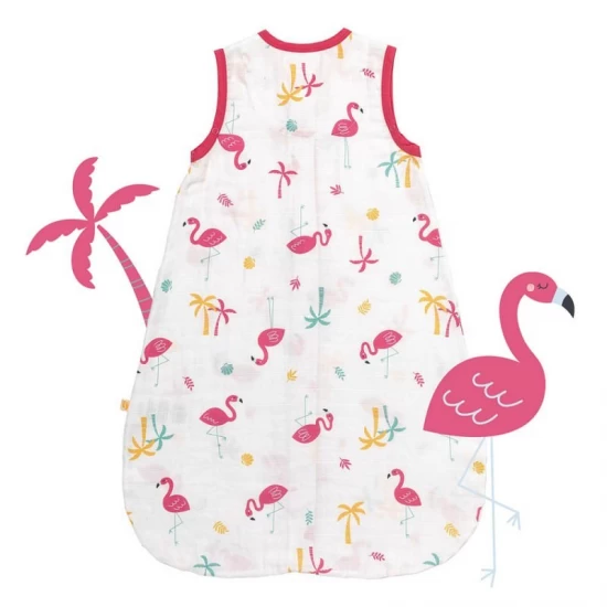 Sac de dormit Bamboo Flamingo 70 cm 0.5 Tog Sac de dormit Bamboo Flamingo 70 cm 0.5 Tog