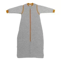 Sac de dormit cu maneca lunga detasabila Gray Mottled Stripes 110 cm 2.5 Tog