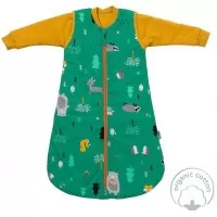 Sac de dormit cu maneca lunga detasabila Woodland Animals 70 cm 2.5 Tog