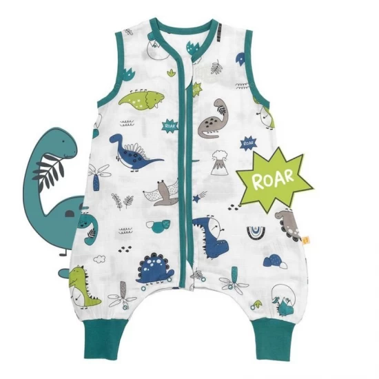 Sac de dormit cu picioruse Bamboo Dinosaur 70 cm 0.5 Tog Sac de dormit cu picioruse Bamboo Dinosaur 70 cm 0.5 Tog