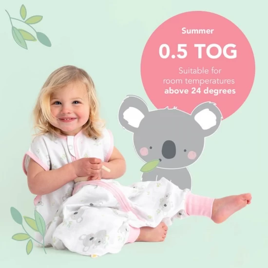 Sac de dormit cu picioruse Bamboo Koala 60 cm 0.5 Tog Sac de dormit cu picioruse Bamboo Koala 60 cm 0.5 Tog