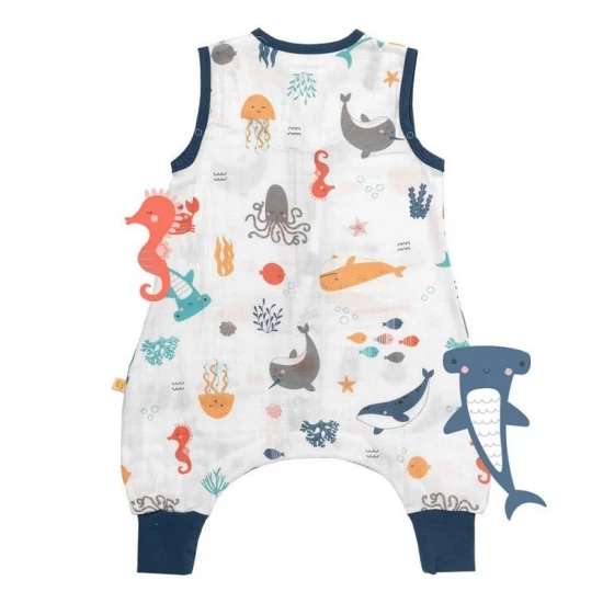Sac de dormit cu picioruse Bamboo Under the Sea 70 cm 0.5 Tog Sac de dormit cu picioruse Bamboo Under the Sea 70 cm 0.5 Tog