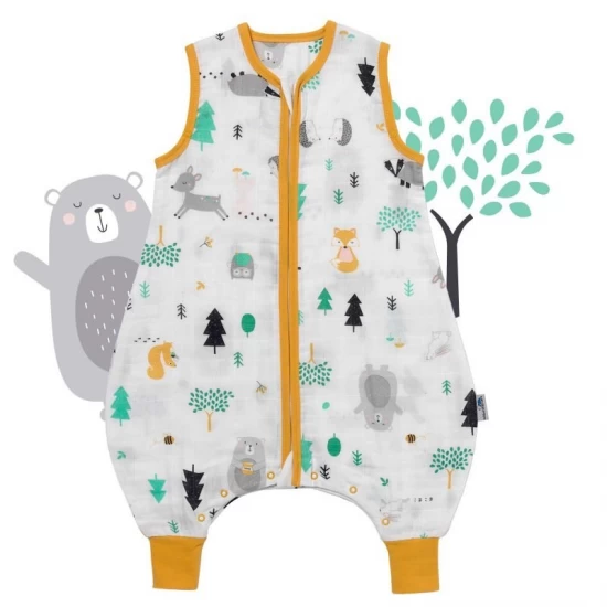 Sac de dormit cu picioruse Bamboo Woodland Animals 70 cm 0.5 Tog Sac de dormit cu picioruse Bamboo Woodland Animals 70 cm 0.5 Tog