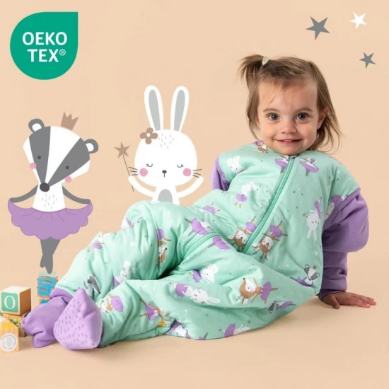 Sac de dormit cu picioruse si maneca lunga detasabila Ballerina 70 cm + manseta 2.5 Tog Sac de dormit cu picioruse si maneca lunga detasabila Ballerina 70 cm + manseta 2.5 Tog