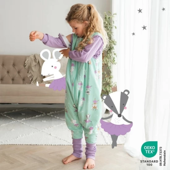 Sac de dormit cu picioruse si maneca lunga detasabila Ballerina 130 cm + manseta 1.0 Tog
