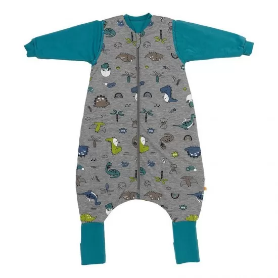 Sac de dormit cu picioruse si maneca lunga detasabila Dinosaur 110 cm + manseta 2.5 Tog Sac de dormit cu picioruse si maneca lunga detasabila Dinosaur 110 cm + manseta 2.5 Tog