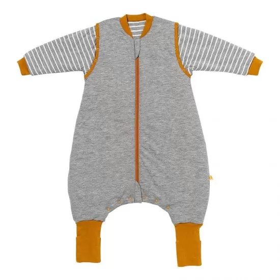 Sac de dormit cu picioruse si maneca lunga detasabila Gray Mottled Stripes 80 cm + manseta 2.5 Tog Sac de dormit cu picioruse si maneca lunga detasabila Gray Mottled Stripes 80 cm + manseta 2.5 Tog