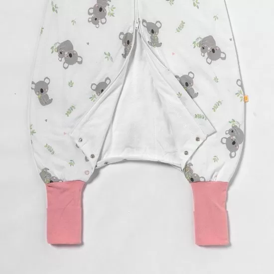 Sac de dormit cu picioruse si maneca lunga detasabila Koala 80 cm + manseta 2.5 Tog Sac de dormit cu picioruse si maneca lunga detasabila Koala 80 cm + manseta 2.5 Tog