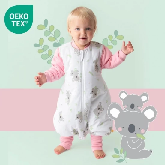 Sac de dormit cu picioruse si maneca lunga detasabila Koala 90 cm + manseta 1.0 Tog
