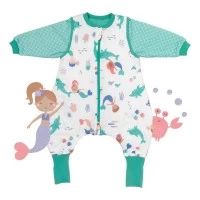 Sac de dormit cu picioruse si maneca lunga detasabila Mermaid 80 cm + manseta 1.0 Tog