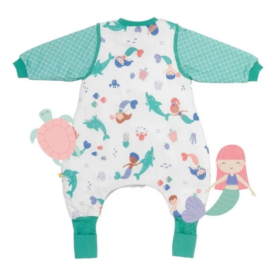 Sac de dormit cu picioruse si maneca lunga detasabila Mermaid 100 cm + manseta 2.5 Tog