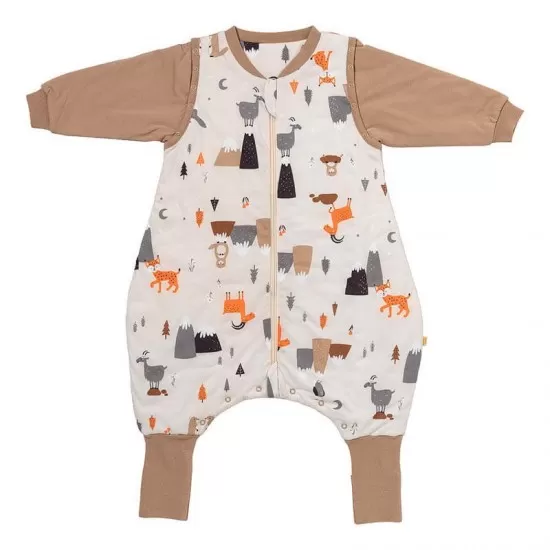 Sac de dormit cu picioruse si maneca lunga detasabila Mountain Animals 100 cm + manseta 2.5 Tog Sac de dormit cu picioruse si maneca lunga detasabila Mountain Animals 100 cm + manseta 2.5 Tog