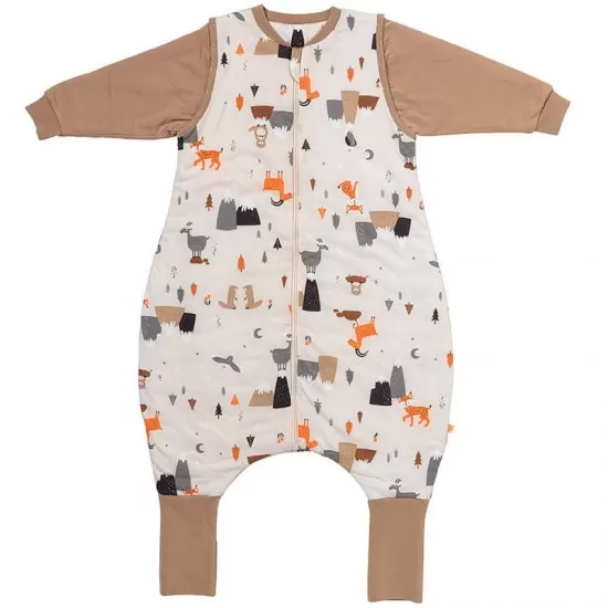 Sac de dormit cu picioruse si maneca lunga detasabila Mountain Animals 120 cm + manseta 2.5 Tog Sac de dormit cu picioruse si maneca lunga detasabila Mountain Animals 120 cm + manseta 2.5 Tog