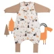 Sac de dormit cu picioruse si maneca lunga detasabila Mountain Animals 130 cm + manseta 1.0 Tog
