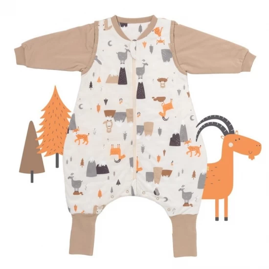 Sac de dormit cu picioruse si maneca lunga detasabila Mountain Animals 50 cm + manseta 1.0 Tog